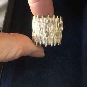Vintage silver plated ring